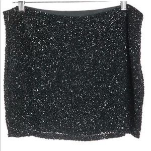 Haute Hippie Embellished green skirt